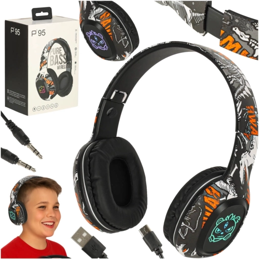 Wireless Gaming Headphones Bluetooth Black
