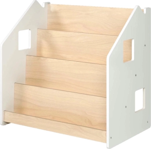 Balts BusyKids bērnu grāmatu plaukts