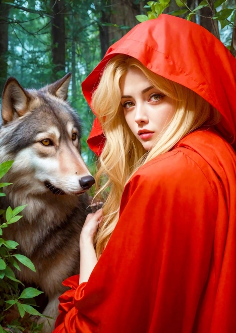 ENJOY puzle Sarkanā Cepurīte – 1000 gabaliņu
