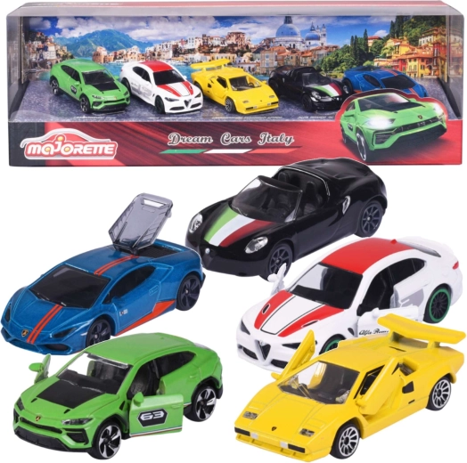 Outlet Majorette Dream Cars Italy set of 5 racing cars - 5 pcs
