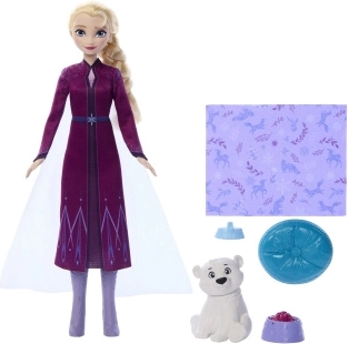 Elsa Disney Frozen Doll with Polar Bear