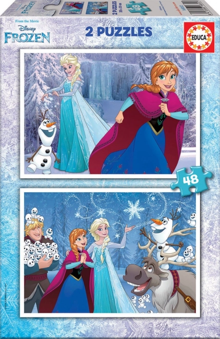 EDUCA Frozen Puzzle 2x48 pieces