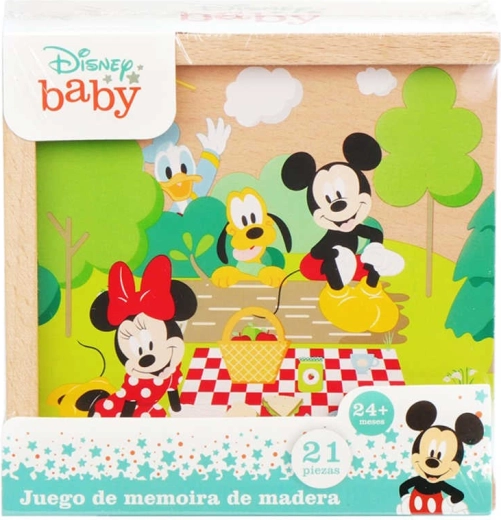 Koka domino Disney Mickey Mouse koka kastītē (21 kauliņš)