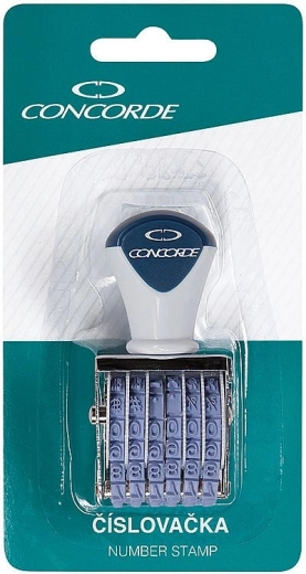 Numurators CONCORDE 4 mm uz blistera