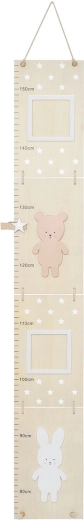 Jabadabado bērnu sienas auguma mērlente Teddy & Bunny