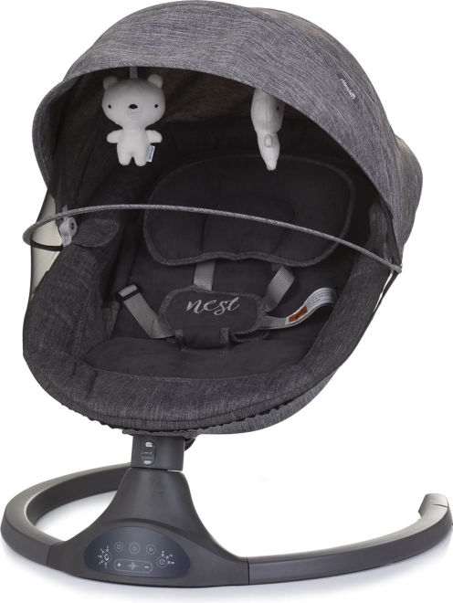 CHIPOLINO elektriskā šūpuļgultiņa Nest Granite