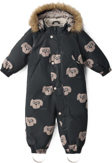 Leokid ziemas kombinezons Hero Charcoal Puppy, izmērs 98