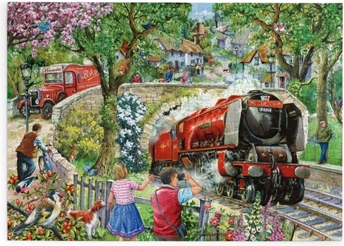 Morning Train Puzzle, 500 Extra-Large Pieces