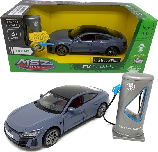 Metal car model 1:36 Audi e-tron GT with lights and sounds