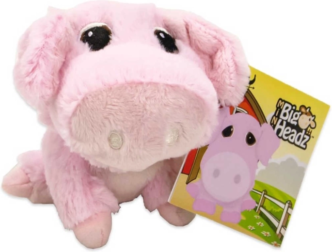 Plīša sivēntiņš Big Headz 11 cm – 1 gab.