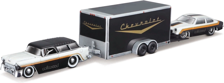 Maisto Design Team Haulers Chevrolet Nomad 1955 un Chevrolet Vega 1971 1:64