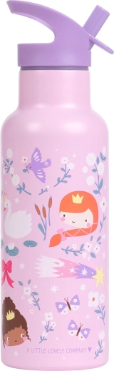 A Little Lovely Company stainless steel princess drinking bottle 500 ml
