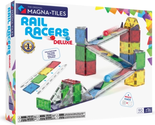 MAGNA-TILES Deluxe Magnetic Marble Run Construction Set, 90 Pieces