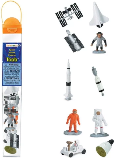 Safari Ltd. Toobs tūbiņa Kosmoss ar 10 figūriņām