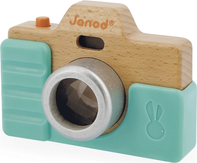 Janod wooden children's camera with sound and light effects