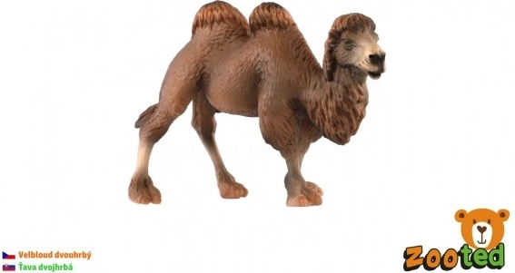 Divkupru kamielis – plastmasas figūriņa 12 cm