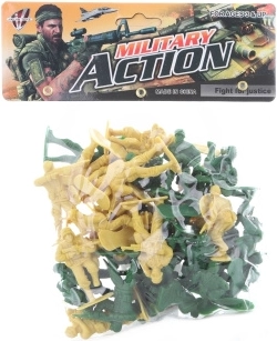 Plastmasas kareivīši maisiņā 6 cm – divas krāsu sērijas