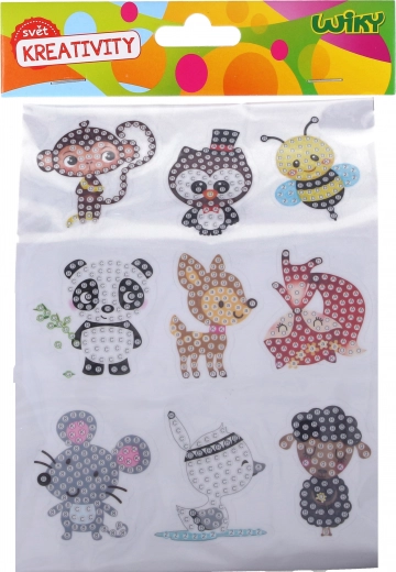 Radošais komplekts ar dimanta uzlīmēm Dzīvnieciņi
