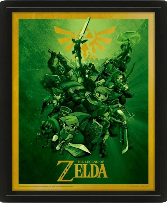 3D attēls ZELDA ar lentikulāro druku 23×28 cm