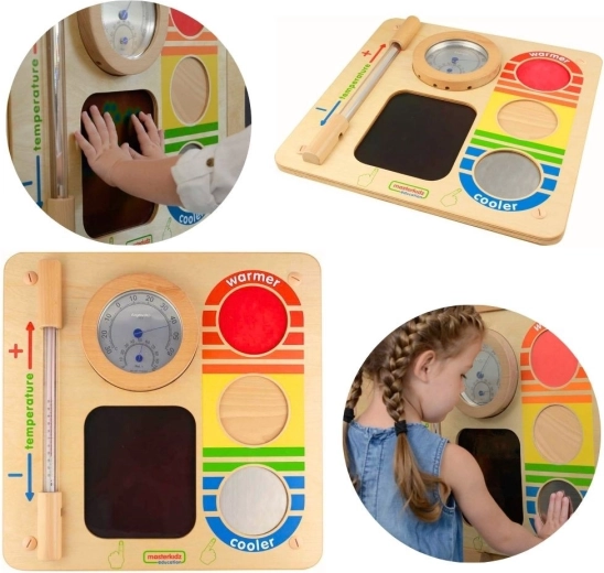 Masterkidz izglītojošs sienas panelis temperatūras iepazīšanai
