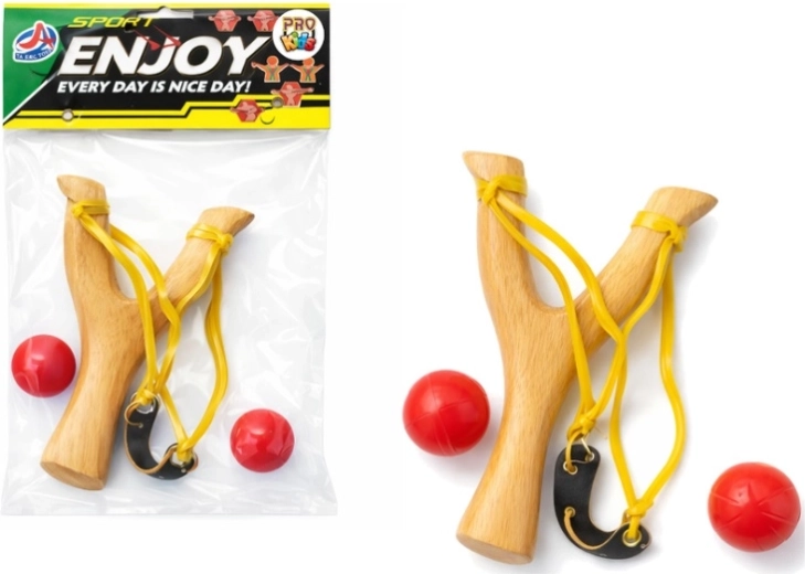 Wooden slingshot for kids