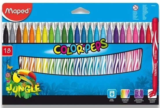 Markers Color'Peps Jungle 18 pcs