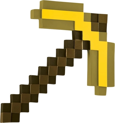 Minecraft zelta cirtnis kostīmam, 41 cm