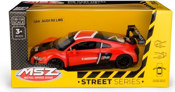 Audi R8 LMS Collectible Model in 1:24 Scale, Red