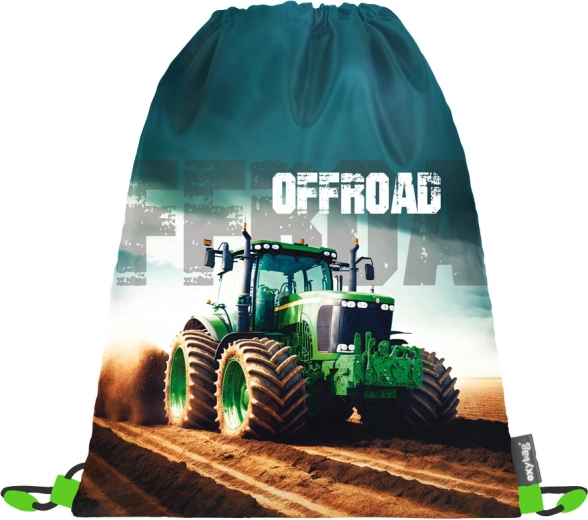 OXYBAG maisiņš sporta apaviem ar traktora motīvu 30 × 37 cm