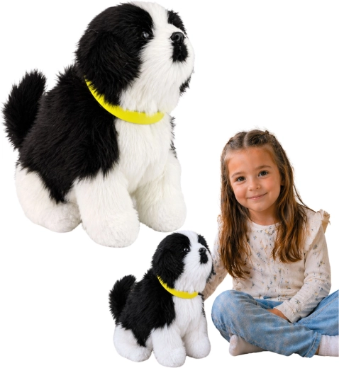 Interactive Plush Border Collie Puppy – barks and wags its tail