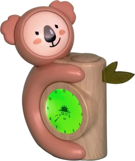Pabobo bērnu modinātājs un miega trenažieris Koala ar naktslampiņu