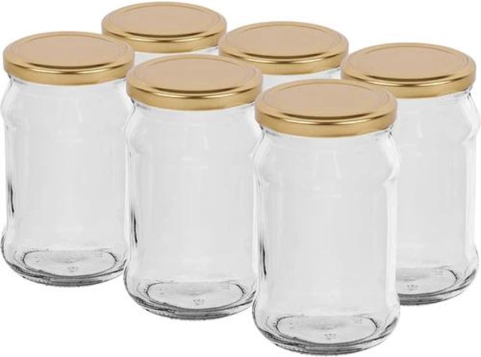 Konservēšanas burciņas ar vāciņiem 300 ml Twist, komplekts 6 gab.