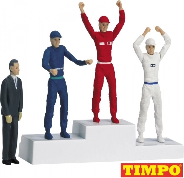 Winner’s podium figurines for 1:32 slot car track