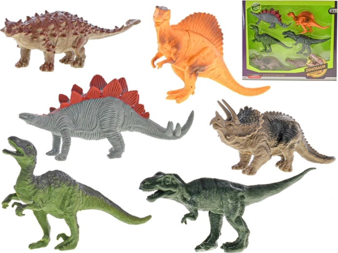 Dinozauri 14–17 cm, komplekts 6 gab.