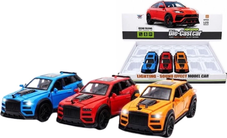 Apvidus auto HX266 ar 3 riteņiem, gaismas un skaņas efektiem 19 cm