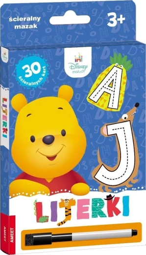 Ameet Disney Maluch: Letters – wipe-clean cards with marker