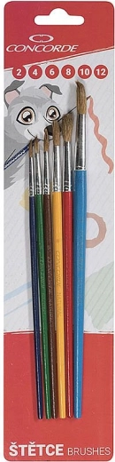 Apaļo otu komplekts CONCORDE Color, 6 gab.