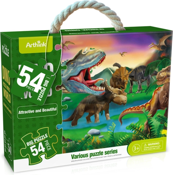 Maxi puzle ar dinozauriem, 54 gabali