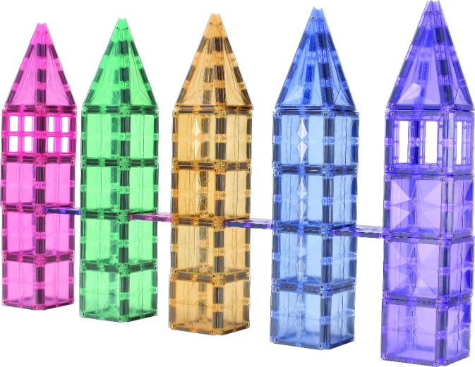 Cleverclixx magnētiskais konstruktors Mega Creative Pack Pastel (210 detaļas)