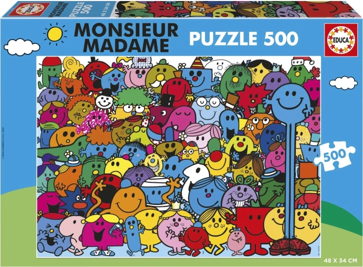 Educa puzle Monsieur Madame, 500 gab.