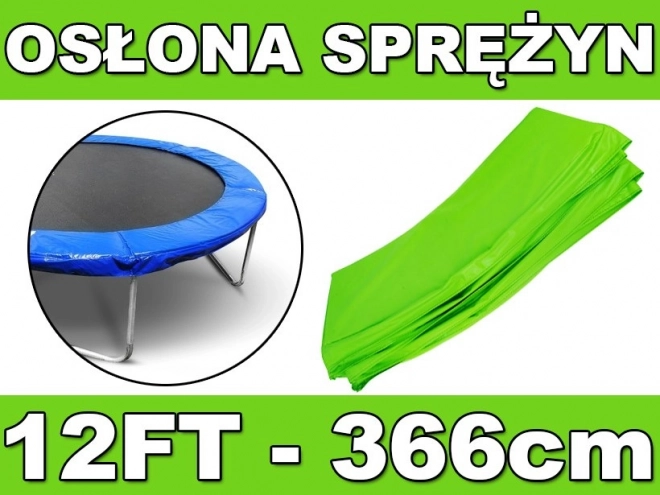 SKYRAMIZ atsperu aizsargpārsegs dārza batutam 366 cm (12 ft) – zaļš