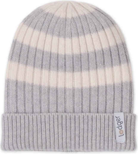 Lodger adīta merino cepure Stripe Storm (6–12 mēneši)