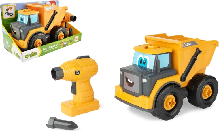 Tomy JOHN DEERE būvējamais pašizgāzējs ar urbjmašīnu Build-A-Buddy