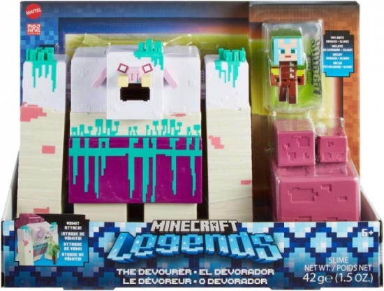 Figūriņa MINECRAFT LEGENDS Devastator ar gļotām + Sargs