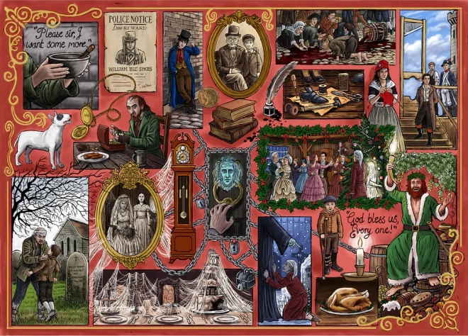 Puzzle Book Club: Charles Dickens 1000 Pieces by Gibsons