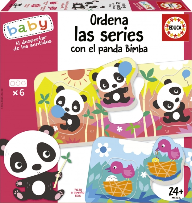 EDUCA Baby Puzzle Panda Bimba un draugi