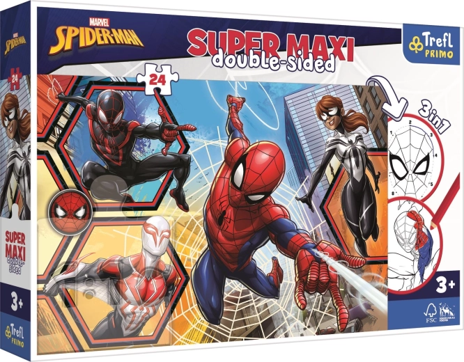 Double-Sided Puzzle Spider-Man Super Maxi 24 Pieces