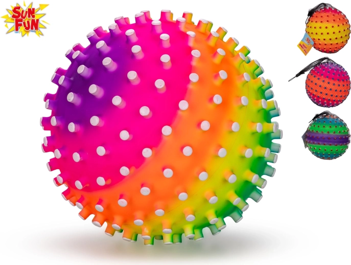 Sun Fun bumba 21 cm – krāsaina plastmasas bumba dārzam, parkam un baseinam