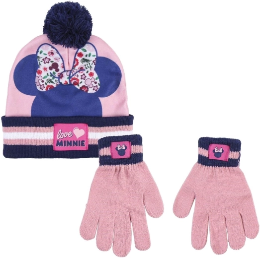 Winter Set of Disney Minnie Hat and Gloves