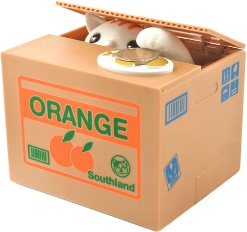 Interaktīva krājkase ar kaķi – monētu kastīte